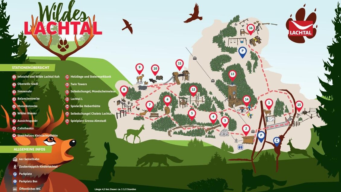 Karte Lachtal | © Tourismusverband Murau