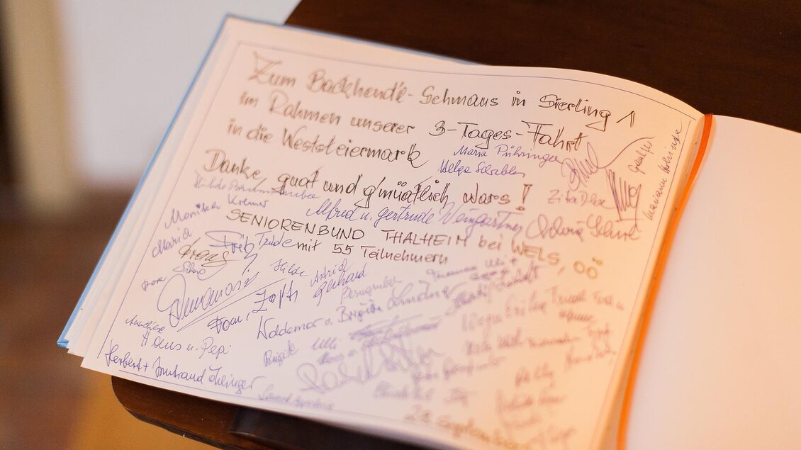 Gästebuch | © Hotel & Restaurant SCHILCHERLAND HOF