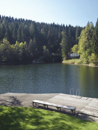 Blick vom Buffet "Seeblick zur Ströhbernen Brücke" | © Steirischen Rucksackdörfer