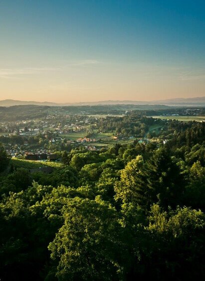 Ausblick von der Burg nach Deutschlandsberg | © Schilcherland Steiermark | © Schilcherland Steiermark