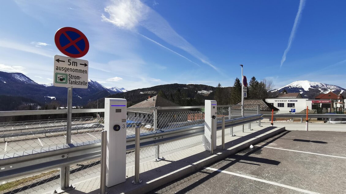Stromtankstelle in der Wiener Straße | © TV Hochsteiermark / Brigitte Digruber