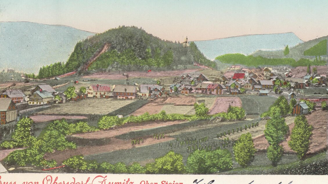 Obersdorf, Correspondenzkarte der K&K Monarchie