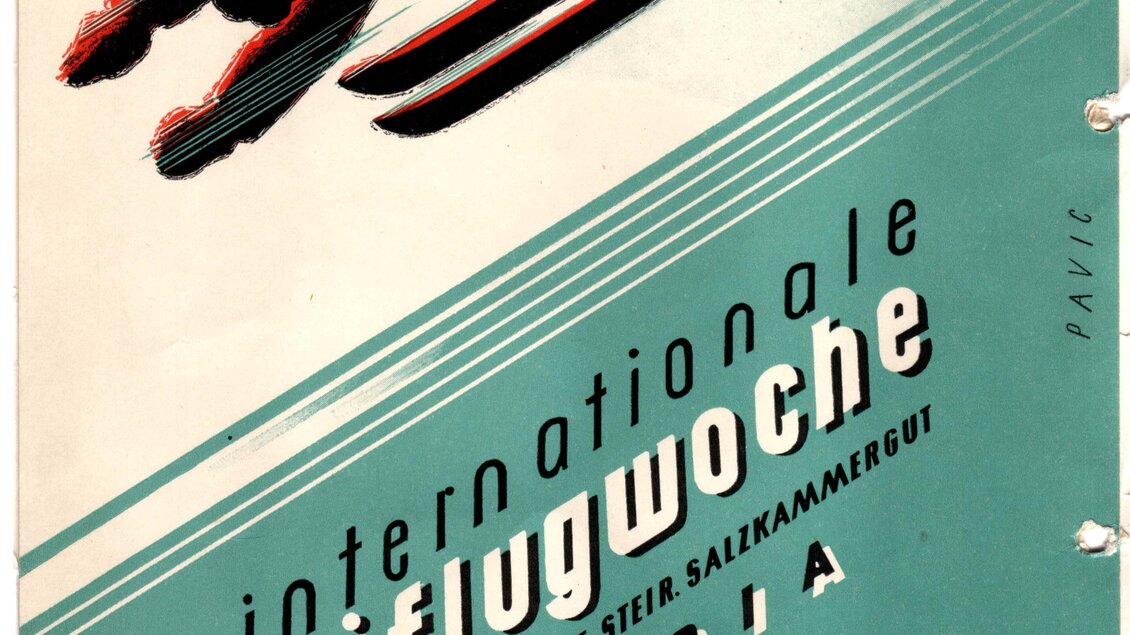 Plakat der Skiflugwoche am Kulm 1953