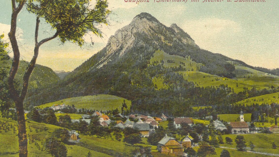 Ansichtskarte Tauplitz mit Hechelstein, Monarc