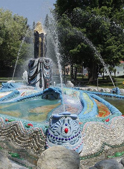 Mosesbrunnen Bärnbach_Wasserfontaine | © Enrico Caracciolo