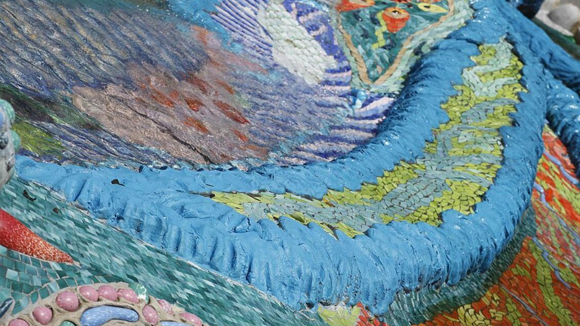 Mosesbrunnen Bärnbach_Detail Welle | © Enrico Caracciolo