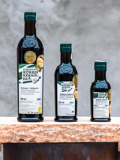 Kürbiskernöl der Ölmühle Kaufmann | © RM SW GmbH | webquartier.at