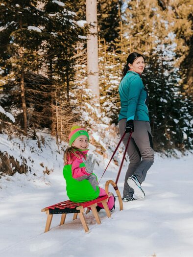 Auf dem Weg zur Rodelstrecke beim Rösslwirt | © Schilcherland Steiermark