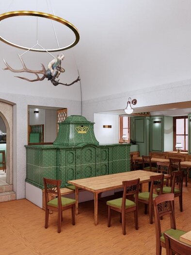 s'JOHANN - Wirtshaus - Bar, Bad Aussee, Gastraum | © Arch. DI Karin Köberl