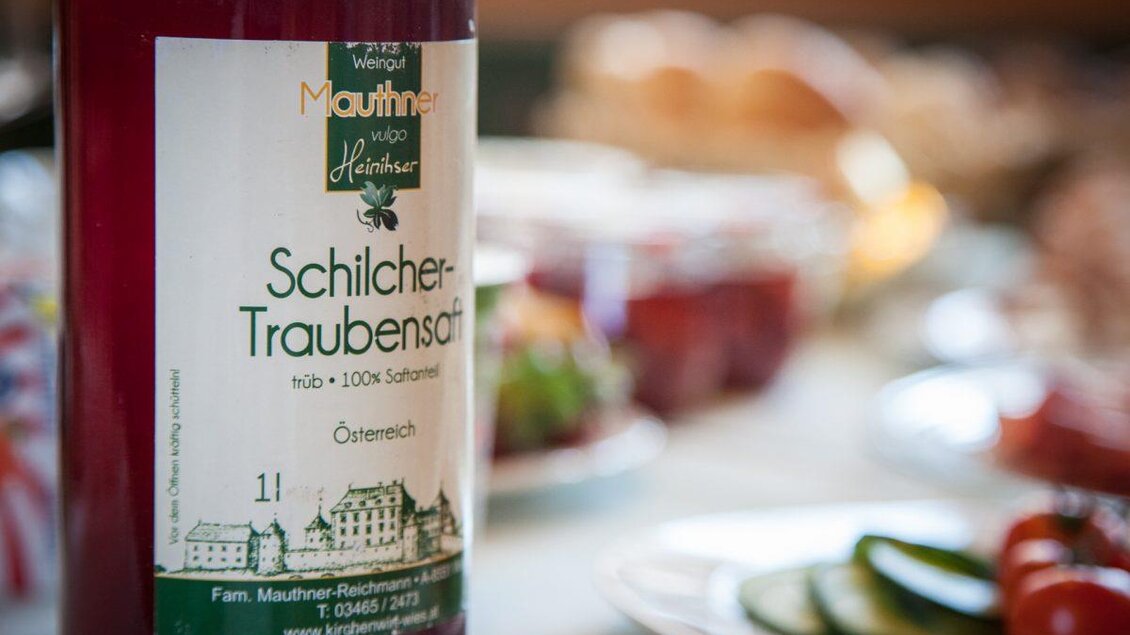 Schilchertraubensaft | © Weinbau Mauthner