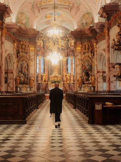 Interior view of the Baroque church in the Cistercian monastery Rein near Graz | © Region Graz-studio draussen