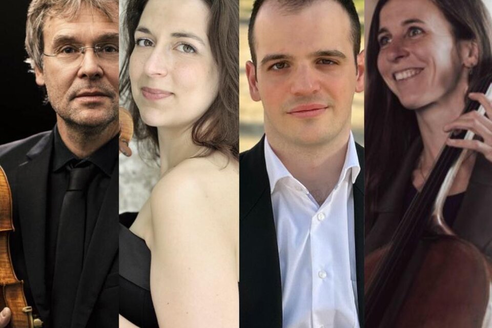 Die vier Musiker bei den Kammer Musik Festival in der Kirche Maria Straßengel.  | © Igor Studio-Jana Jocif priv.