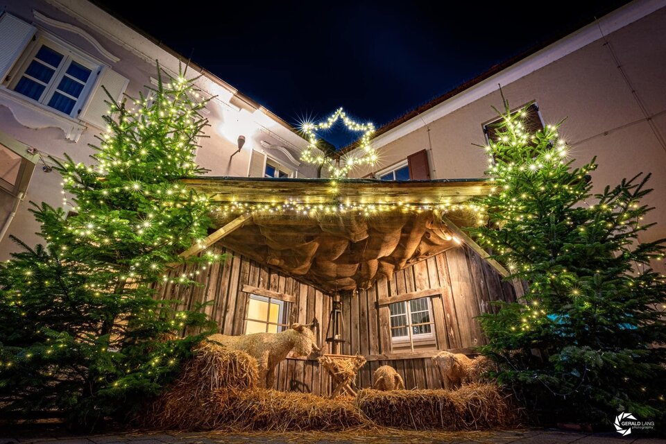 Beleuchtete Krippe in Fehring | © Stadtgemeinde Fehring