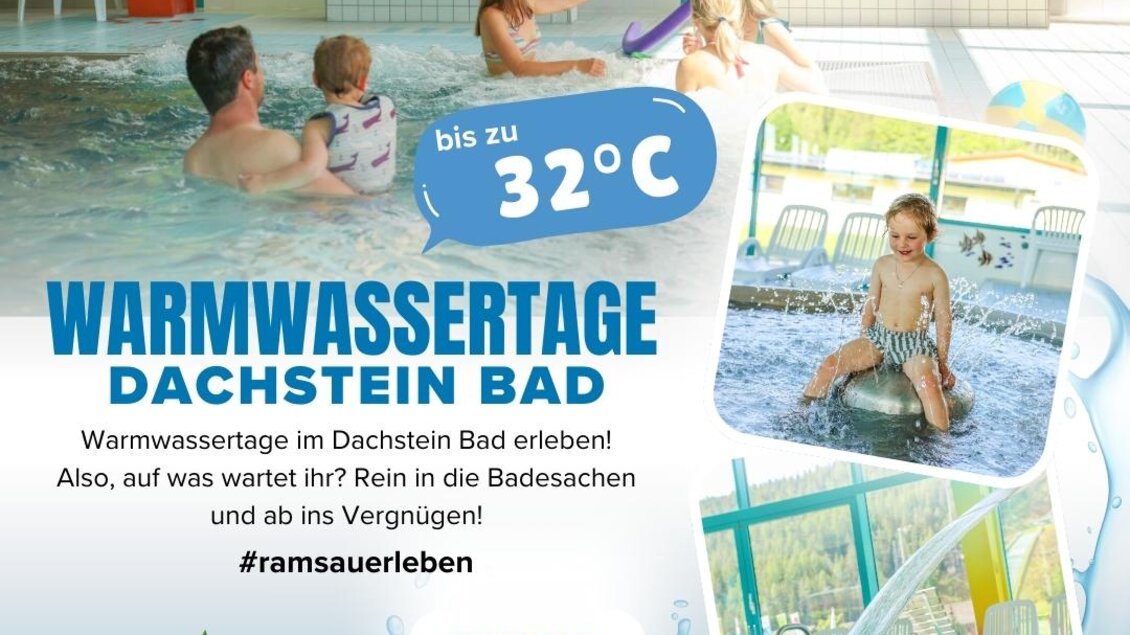 Das Bild zeigt einen Innenbereich eines Schwimmbads mit fröhlichen Kindern, die im Wasser spielen. Es gibt bunte Wasserbereiche und eine entspannte Atmosphäre für Spaß und Vergnügen. | © Dachsteinbad