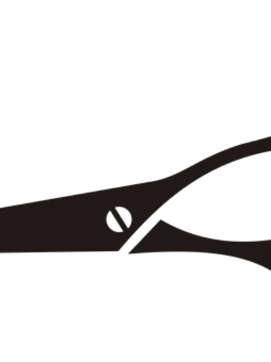 Eine elegante Schere mit runden Griffen. Sie ist ideal für Haarschnitte oder kreative Bastelarbeiten. | © Friseursalon