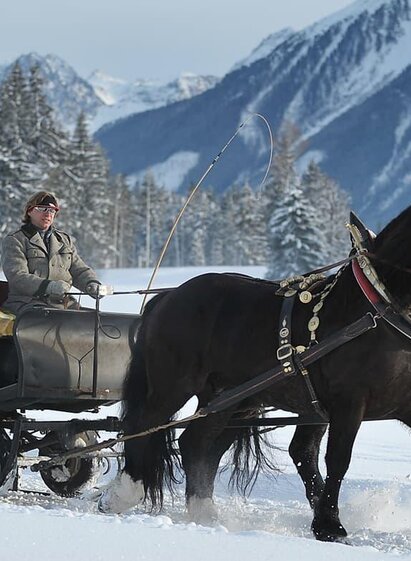 Pferdeschlittenfahrt im Schnee | © Zechmannhof
