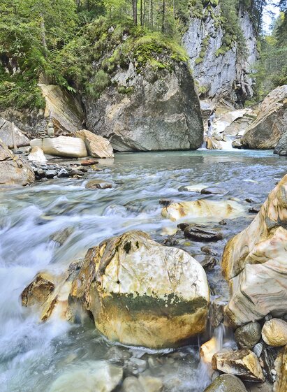 Strubschlucht | Auswaschungen Sölker Marmor | © Herfried Marek