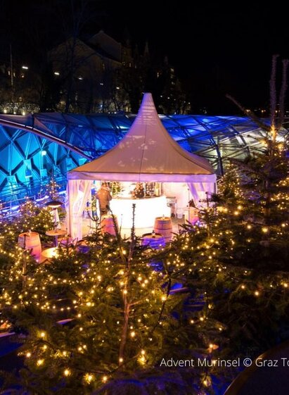 Advent Murinsel | © Graz Toursimus | Harry Schiffer | © Graz Toursimus