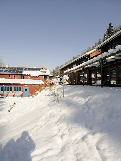 fp-jufa-bruck-aussen-winter-innenhof-02 | © JUFA Hotel Weitental/Bruck a.d.Mur | JUFA Hotels | © JUFA Hotel Weitental/Bruck a.d.Mur
