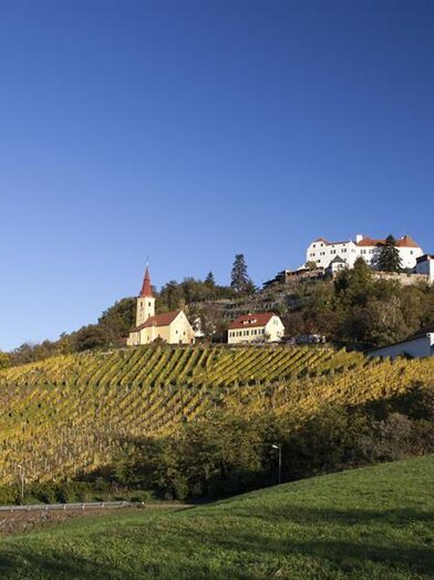 Ansicht Schloss Kapfenstein | © Ulrike Korntheuer/Fam. Winkler-Hermaden | © Ulrike Korntheuer/Fam. Winkler-Hermaden